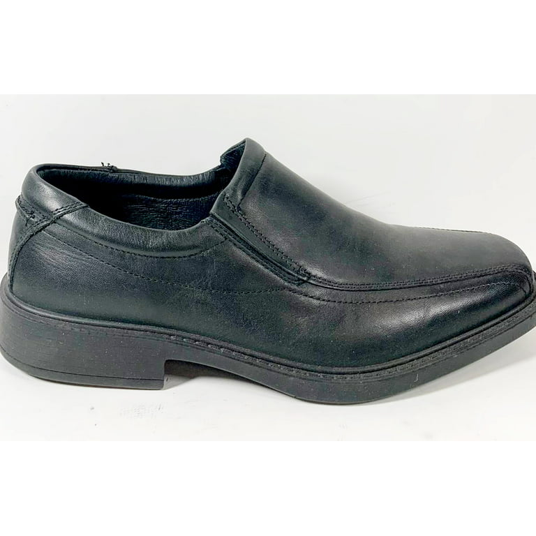 Vera Pelle Men's Bike Toe Leather Shoes, Black - Size 45 