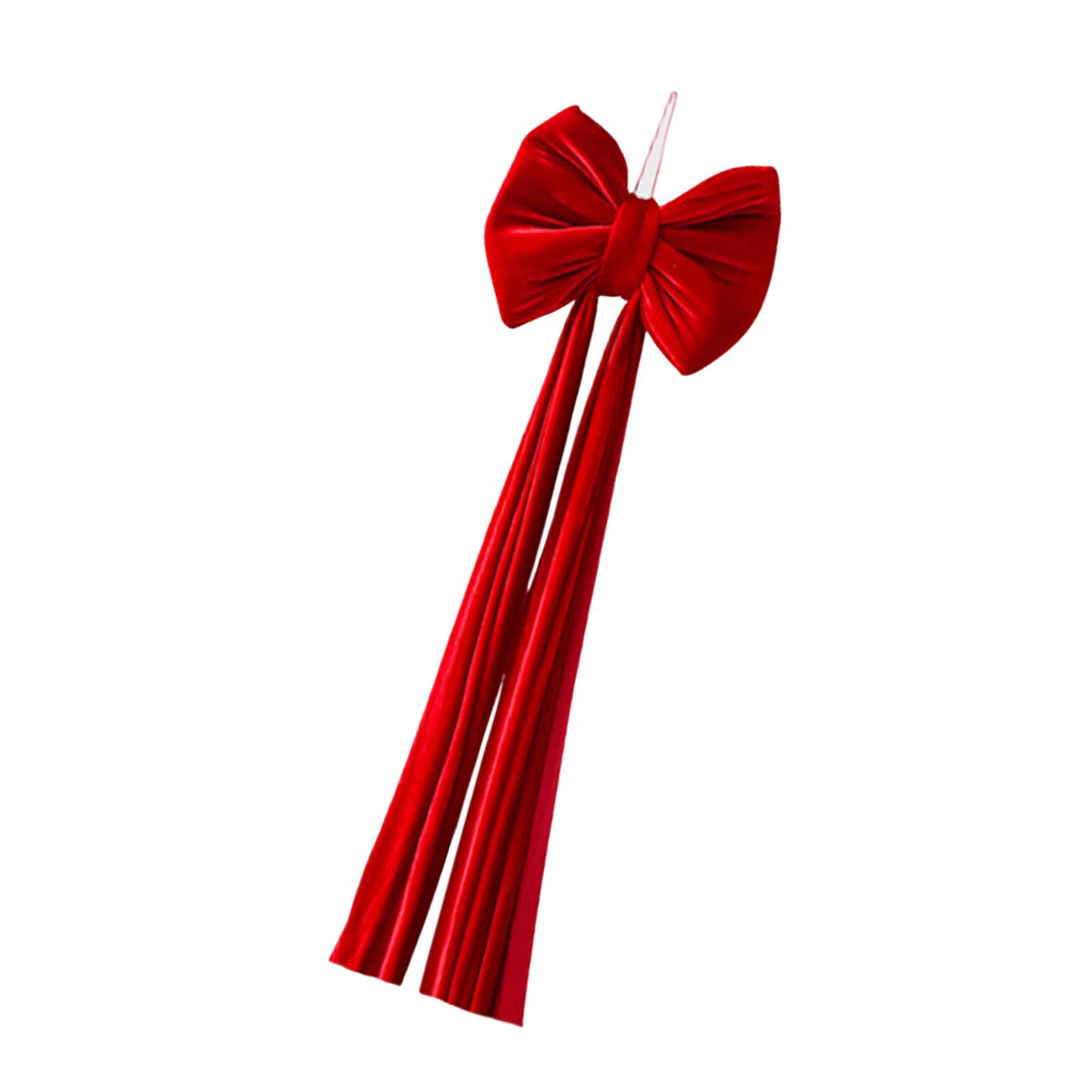 Christmas Tree Topper Bow Velvet Extra Large Size for Home Decor Party and Outdoor Festivities
