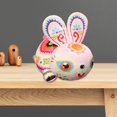thumbnail image 3 of muñeco de conejo,Colecciones de juguetes de muñecas de conejo de estilo chino,Conejo Muñeco de peluche Muñeco Adorno de dibujos animados,Regalos del festival de primavera de decoración de Gloria muñeco de conejo, 3 of 9