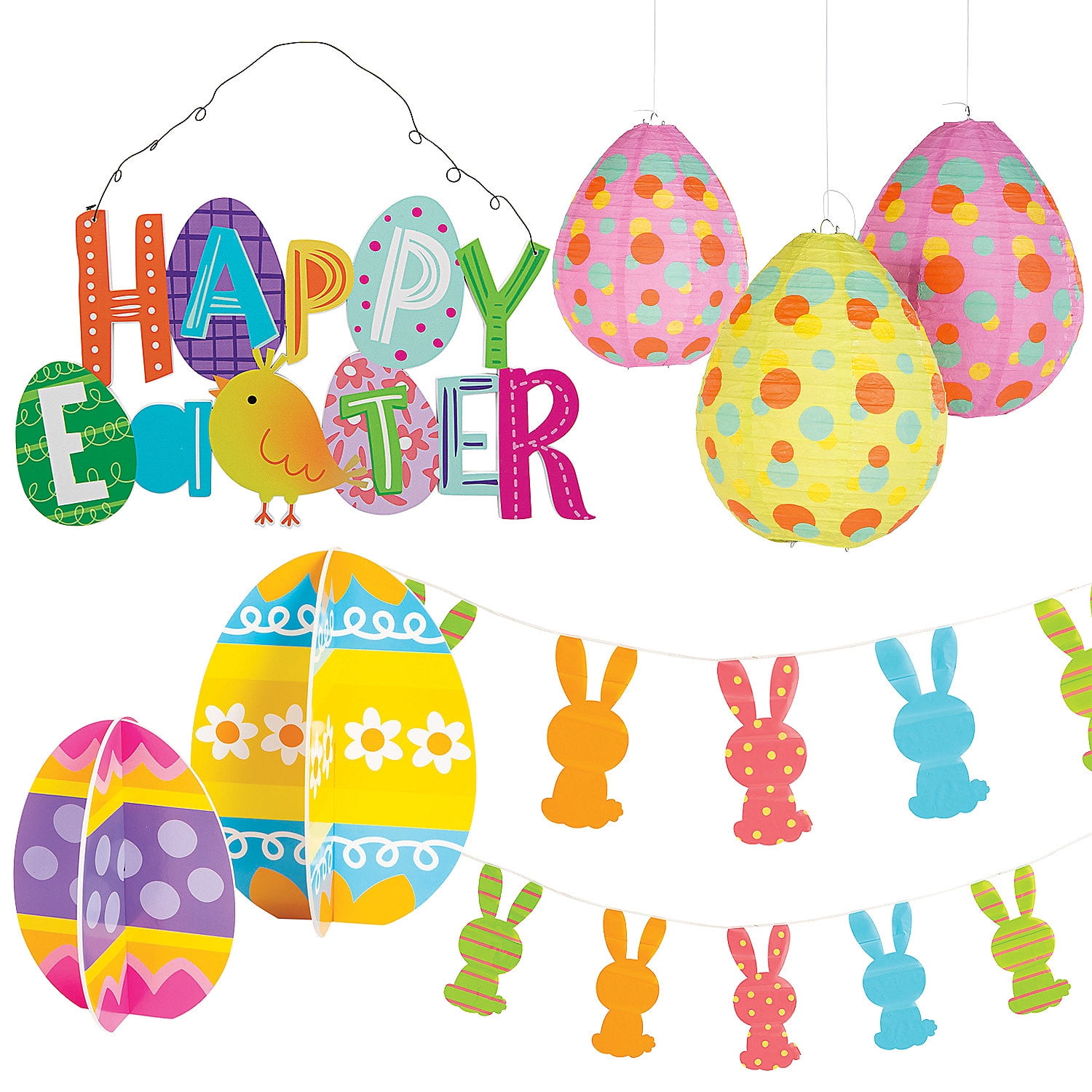 Easter Decorating Kit, Party Decor, Easter, 8 Pieces