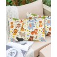 thumbnail image 6 of Zoo Animals Throw Pillow Cover 20 x 26 Inch Decorative Pillow Cover Cute Funny Cow Lion Cartoon Lumbar Pillowcase Seasonal Rectangle Cushion Case for Couch Sofa Bed Living Room, 6 of 7
