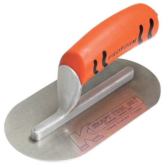 Kraft Tools CF724PF 7-1/2" x 4" Mini Pool Trowel w/ProForm® Handle