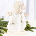 thumbnail image 6 of 2pc Wooden Fur-Accented Snowmen Figures - for Christmas Decor - Factory Direct Craft, 6 of 6