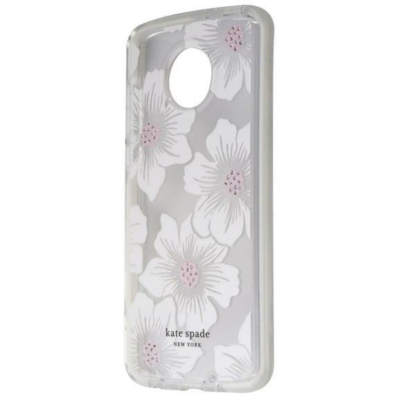 Kate Spade York Defensive Hardshell Case for Moto Z4 - Hollyhock Floral