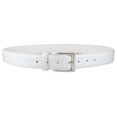 thumbnail image 3 of Gelante Genuine Leather Dress Belts for Men. Single Prong Buckle belt for Suits, Jeans Uniform. WHT-XL (42-44), 3 of 5