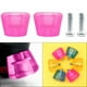 thumbnail image 4 of Paquete de 2 patines de freno de patines en línea Bloques de freno de rodillos Tapón de seguridad antideslizante para patines de ruedas - Rosa SM SunniMix Patines Pastilla de freno, 4 of 8