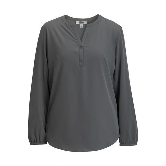 Edwards Ladies Open V Neck Long Sleeve Blouse