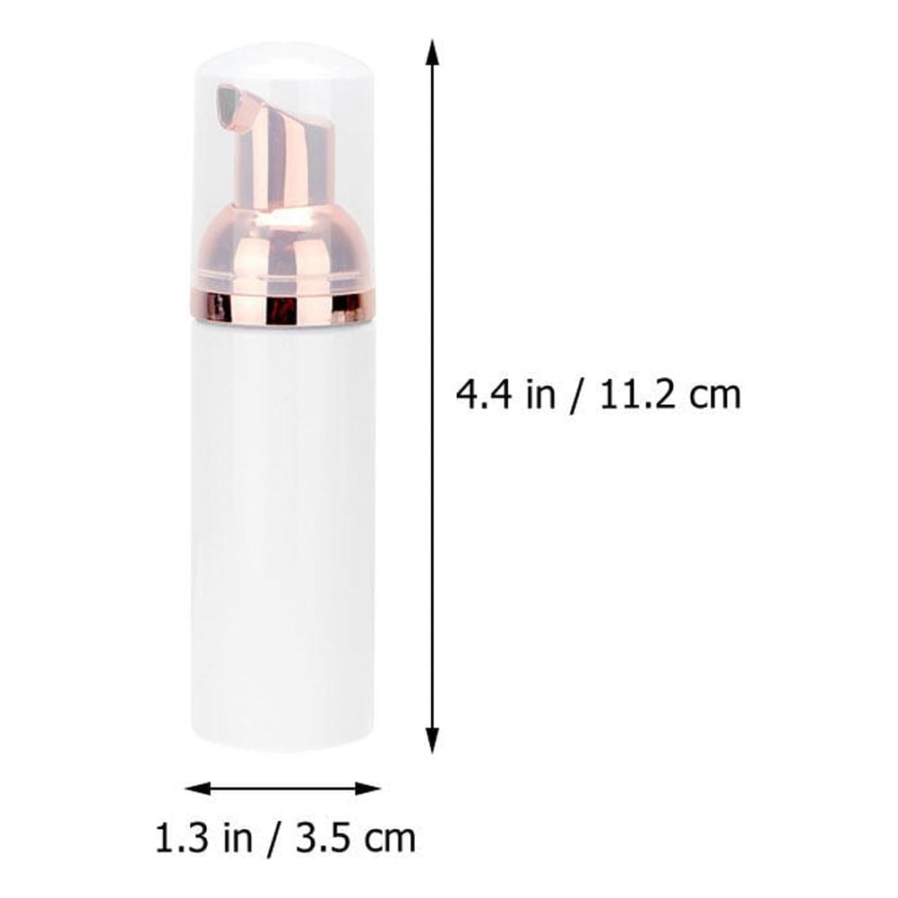 Raindrops Facial Foaming Bottles for Travel Portable Dispenser 12 Pieces 30ml PET Transparent