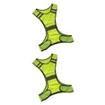 thumbnail image 4 of QualitChoice Reflective Stripe Vest High Visibility Clothes Traffic Construction Mesh Jacket Night Running Cycling Motorcycling 56x52cm 2Set, 4 of 6