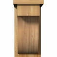 thumbnail image 2 of 8"W x 12"D x 16"H Del Monte Rough Sawn Corbel w/Backplate, Western Red Cedar, 2 of 9