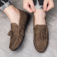 thumbnail image 4 of Men's Casual Loafers Slip On Leather Shoes Lightweight Driving Shoes Moccasins Classic Penny Loafer Flats Boat Shoes, 4 of 10