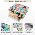 thumbnail image 3 of FORMRS Womens Corduroy Tote Bag Crossbody Shoulder Handbag with Pocket, Colorful Checkered Pattern, 3 of 7