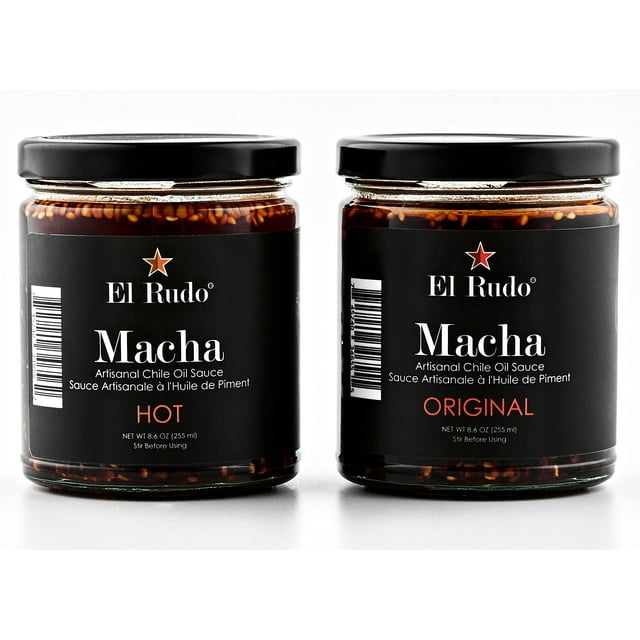 El Rudo Salsa Macha - Chili Oil Sauce - Hot Sauce - (2-Pack) - Hot and Original Flavours