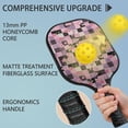 thumbnail image 2 of Pickleball Paddles Set,Pioneer Flower Floral Print Pattern Fiberglass Surface Pickleball Racket Set with 2 Indoor Outdoor Pickleball Balls and Pickleball Bag,Pickle-ball Equipment, 2 of 6