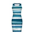 thumbnail image 3 of Fankiway Robe Débardeur Sans Manches à Encolure Ronde Imprimée Bodycon Décontractée pour Femmes Robes d'Été pour Femmes Liquidation Robes pour Femmes Grande Taille Liquidation, 3 of 4