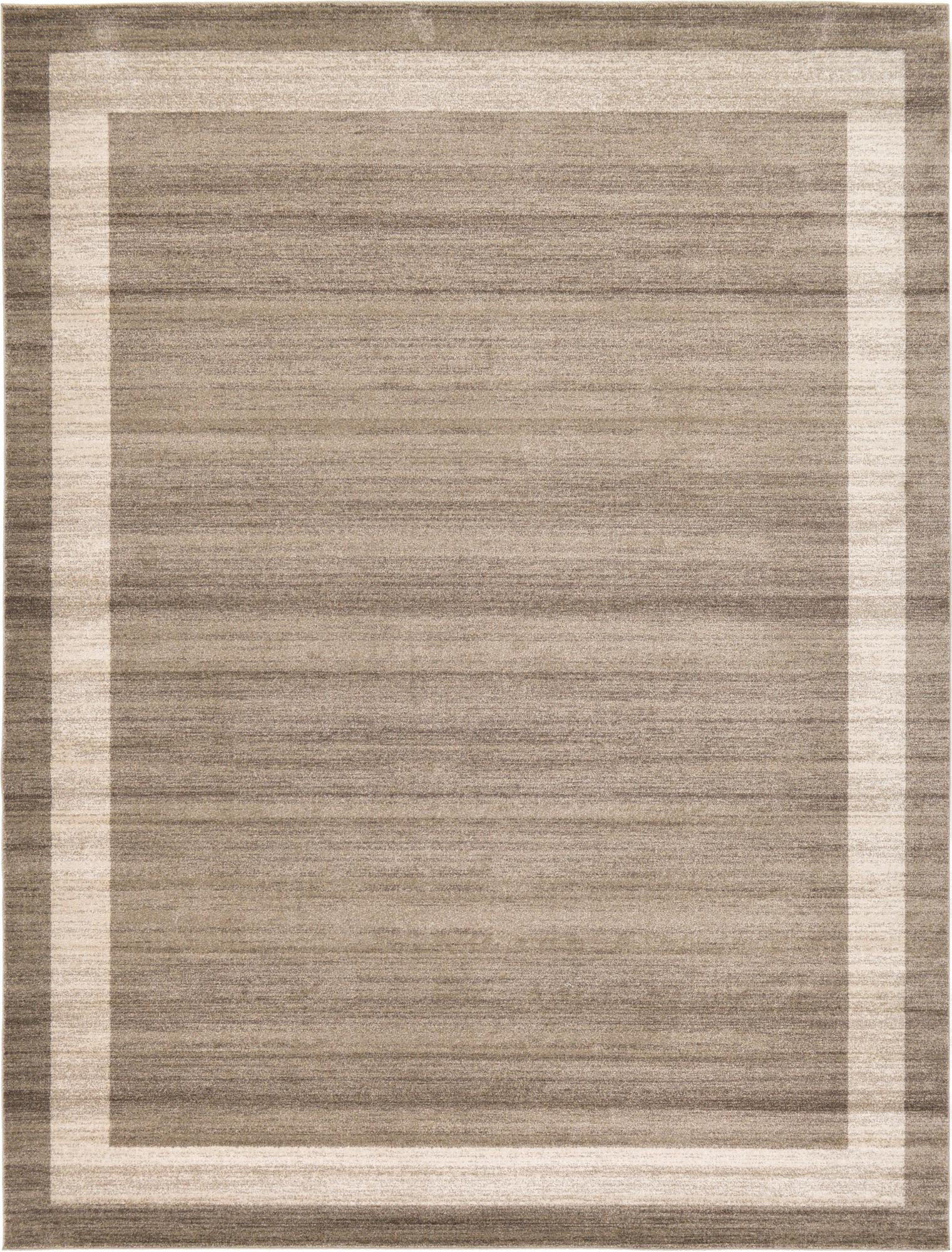 Rugs.com Angelica Collection Rug – 10' x 13' Light Brown Medium Rug Perfect For Living Rooms, Large Dining Rooms, Open Floorplans