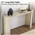 thumbnail image 4 of 53" Modern Console Table with Faux Mars Marble Pattern, Couch Table Behind Sofa for Living Room, Entryway, Hallway, Foyer, 4 of 18
