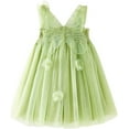 thumbnail image 1 of Vestidos de ala de mariposa sin mangas para niñas pequeñas, vestido de tul de hadas, vestidos de princesa para fiestas de baile para niños, 1 of 3