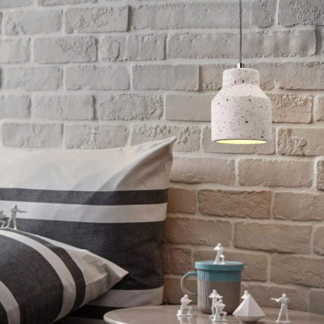 Meomi Lighting Indoor Custom Pendant Light for Damp Locations, ETL Listed – Concrete Finish