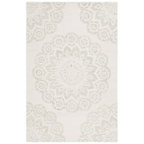 SAFAVIEH Blossom Brody Medallion Area Rug, Ivory/Grey, 5' x 8'