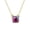 Hot Pink, variant on Rainbow Glitter Square Choker Necklace in Gold Tone Short Chain Women Necklaces