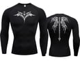 thumbnail image 2 of Camiseta de compresión con estampado de Anime para hombre, camiseta para correr, ropa deportiva de secado rápido para Fitness, camisetas transpirables de manga corta para deportes de gimnasio, 2 of 5