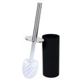 thumbnail image 2 of Bath Bliss 2 Pack Soft Touch Toilet Brush Set in Matte Black, 2 of 6
