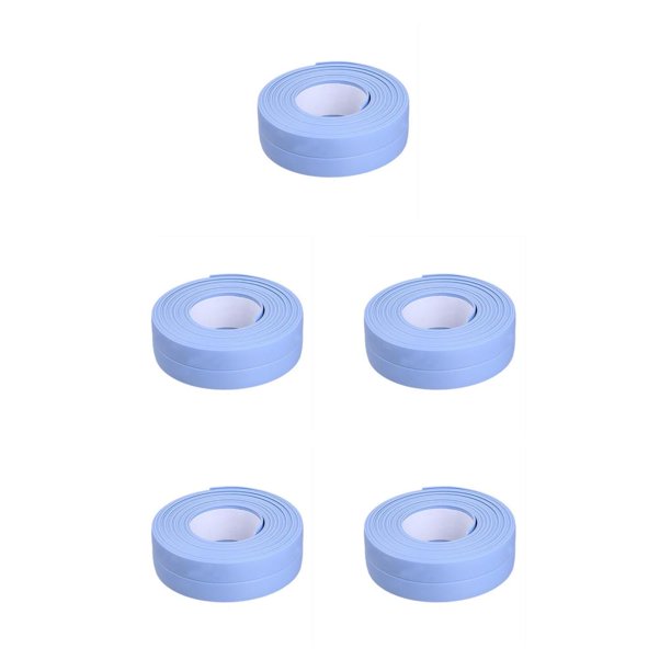 Tiras de sellado Adhesivo de pared impermeable Cinta autoadhesiva antimoho Esquina de baño Encimera de baño 3.2m 2.2cm Azul Bearachild