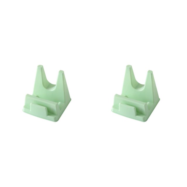 Naiovety Soporte de tapa de olla de pie, autoadhesivo, antideslizante, soporte de cubierta de olla, estantes de almacenamiento para el hogar, Verde 2piezas