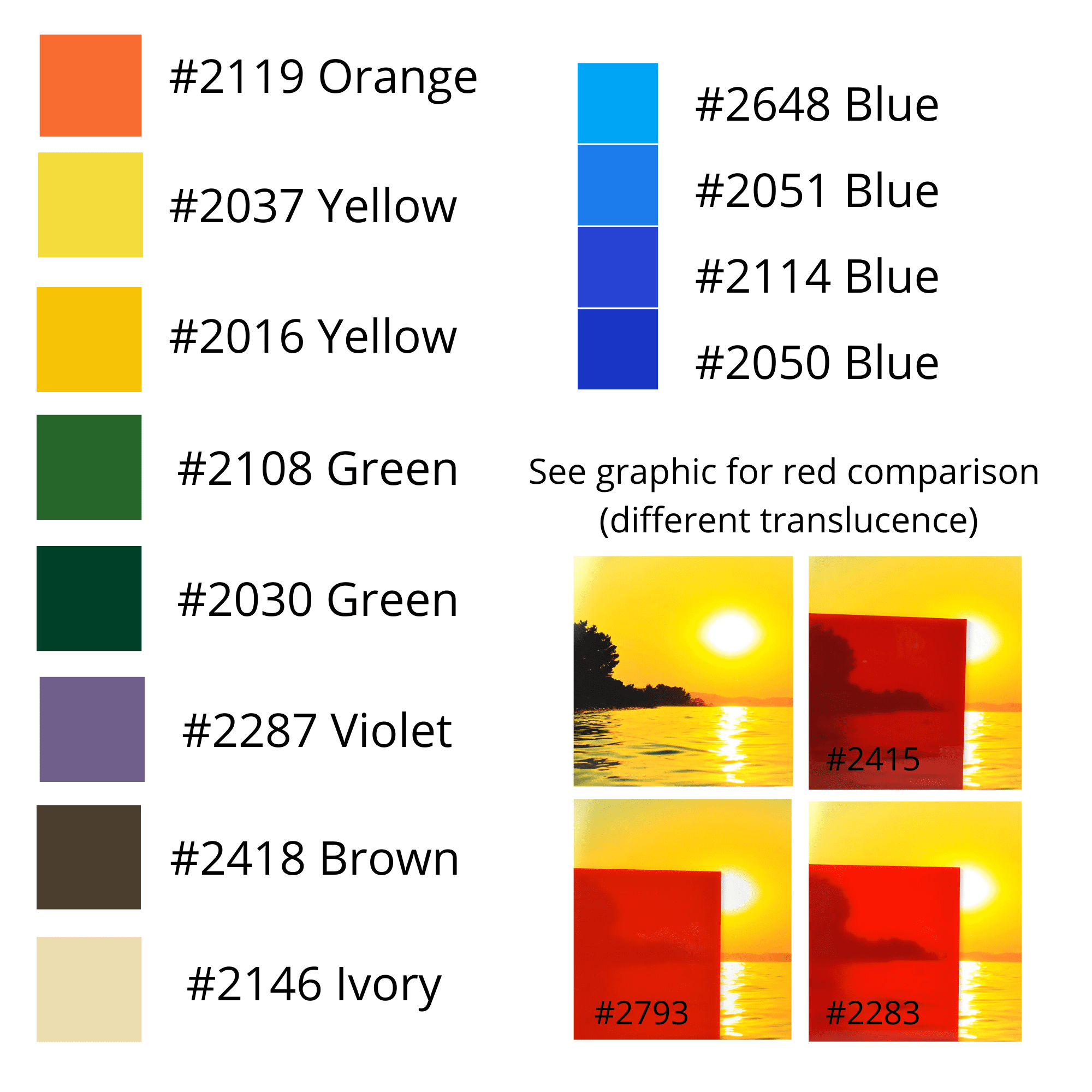 BuyPlastic Orange Transparent Acrylic Sheet – 1/4” Thick, 12” X 12”, Fluorescent Plexiglass For Crafts