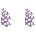 thumbnail image 3 of Baohd Add Of Color With Colorful Butterflies Wall Stickers Decorative Butterflies Simulated Butterflies Home Decor LK12 Purple 2Set, 3 of 6