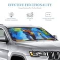 thumbnail image 4 of YFYANG Front Windshield Sun Shade, Blue Dream Foldable Car Visor for Cars, Trucks, SUVs, Medium, 4 of 9