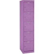 Sandusky 5-Tier Welded Storage Locker, 66"H, Grape Juice