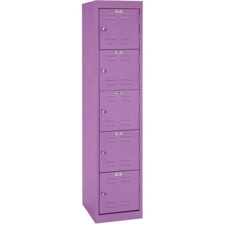 Sandusky 5-Tier Welded Storage Locker, 66"H, Grape Juice