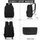 thumbnail image 5 of Mochila escolar ligera SUPACOOL con estuche para lápices, color negro, 5 of 7