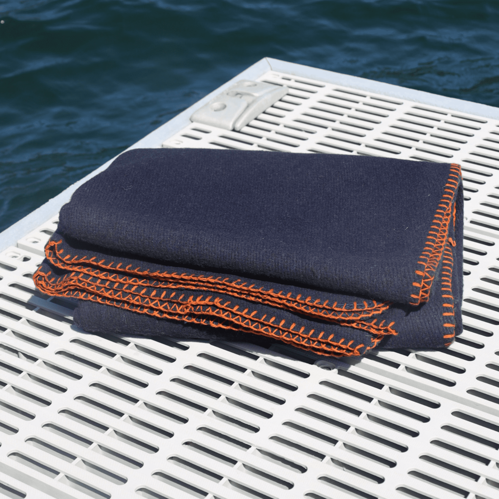 ASR Outdoor 5lb Navy Blue Wool Blanket Camping Survival Gear, 64 x 84 Inches