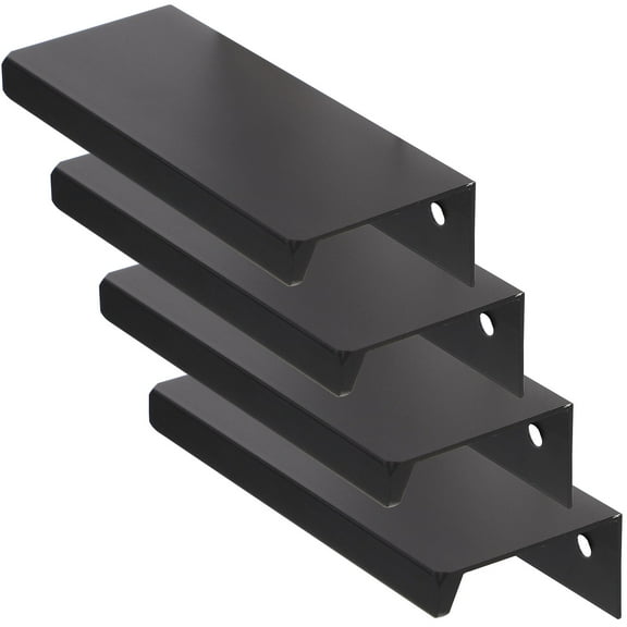 4 Pcs Hardware Handles Cabinet Door Finger Edge Pulls Bookcase