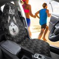 thumbnail image 4 of POLERO Terry Cloth Car Seat Cover Machine Washable, Compatible with Truck Seat Van, Bucket Seat Protector Fit for Sedan Vehicle, Husky 1 Pack, 4 of 7