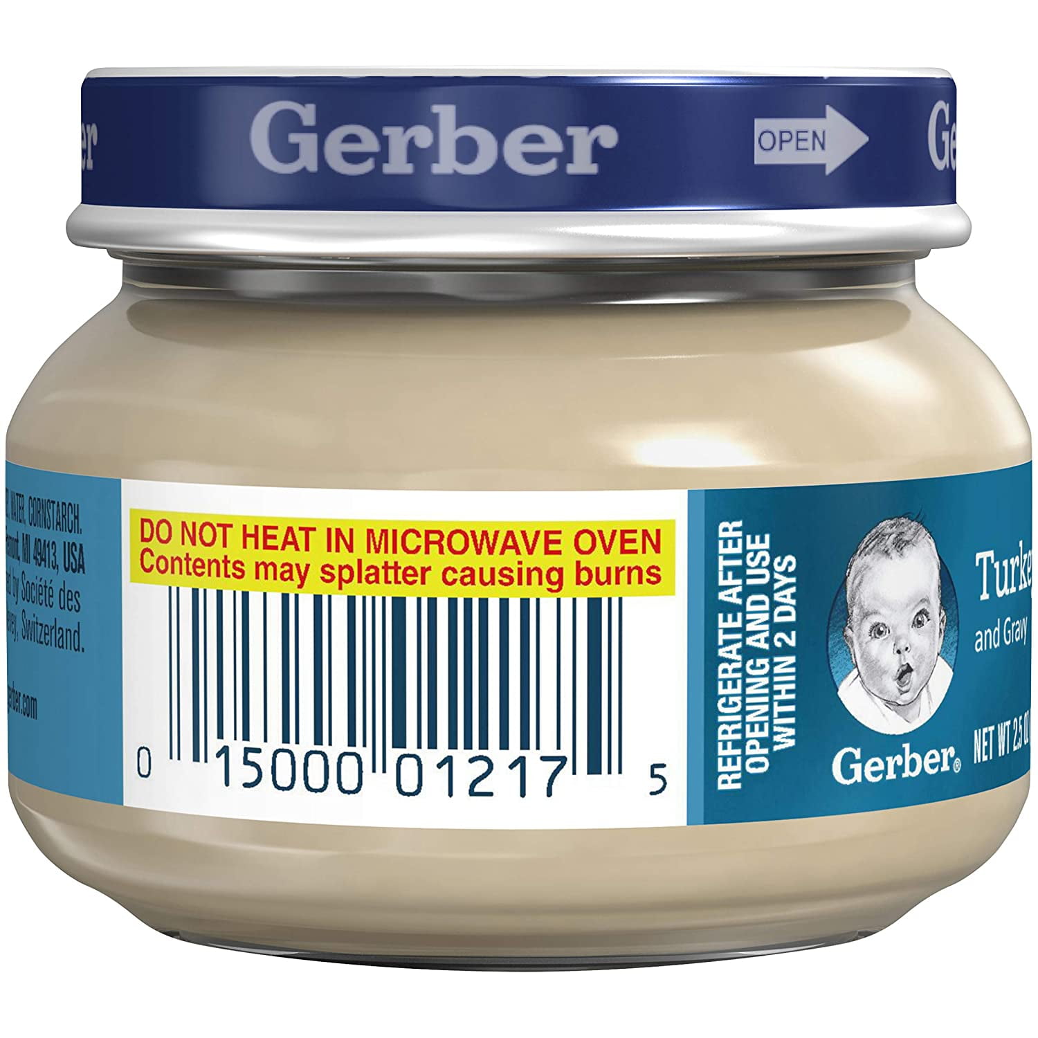 Gerber 2nd Foods Meats - Turkey & Gravy - 2.5 oz, 6 Count
