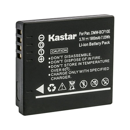 Kastar 1-Pack DMW-BCF10 Battery Replacement for Panasonic Lumix DMC-FX70  Lumix DMC-FX75  Lumix DMC-FX550  Lumix DMC-FX580  Lumix DMC-FX700  Lumix DMC-F2  Lumix DMC-F3  Lumix DMC-FH1 Camera