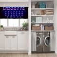 thumbnail image 5 of LALILO Kitchen Curtain Valance Retro Font Alphabet Font Rod Pocket Window Curtain 52"x 18" Set of 2, 5 of 5