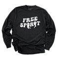 thumbnail image 3 of Free Spirit Ghost Distressed - Women's Garment Dyed Long Sleeve Graphic T-Shirt, 3 of 12