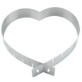 thumbnail image 1 of Shisuyan Adjustable Cake Ring Heart-shaped Cake Circle Stainless Steel Cake Model Baking Tool, 1 of 8