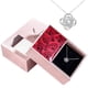thumbnail image 3 of Collar con colgante de corazón de cristal para mamá, caja de regalo con seis rosas, te quiero, regalo de aniversario para el día de las madres, 3 of 4