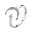 thumbnail image 2 of Anillos de mujer Anillos ajustables para mujer Anillos de moda Anillos Anillos de estrella y luna Wmkox8yii fajkfhkj5586, 2 of 9