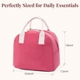 thumbnail image 4 of Lonchera aislante LOVELYWIND de pana, 27 x 19 x 20 cm, color rosa, 4 of 7