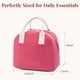 thumbnail image 4 of Lonchera aislante LOVELYWIND de pana, 27 x 19 x 20 cm, color rosa, 4 of 7