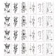 thumbnail image 1 of 24 hojas de pegatinas de tatuajes temporales falsos, colección de pegatinas de tatuajes para adultos, tatuajes temporales sexys, 1 of 6