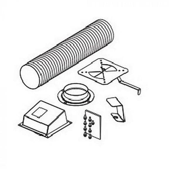 Superior OAK-UVFRC Outside Air Kit with Duct for Vent-Free Gas Fireplaces