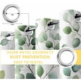 thumbnail image 6 of Watercolor Leaves Blackout Curtains for Bedroom/Living Room, Thermal Insulated Kitchen Curtains, Eucalyptus Leaf Sprigs Monochrome Grommet Darkening Window Treatment Drapes 42"x84"x2, 6 of 8